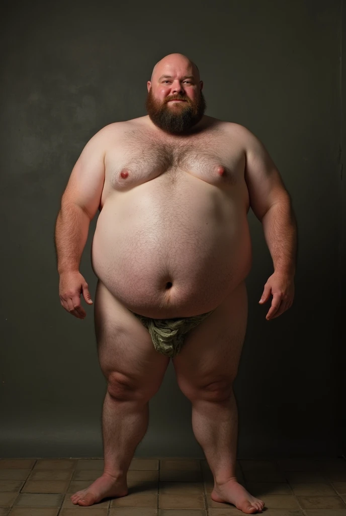 His penis is a fat naked man