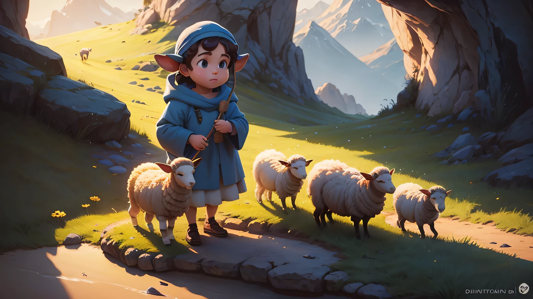 The Little Shepherd of Sheep,Diney Pixar Style