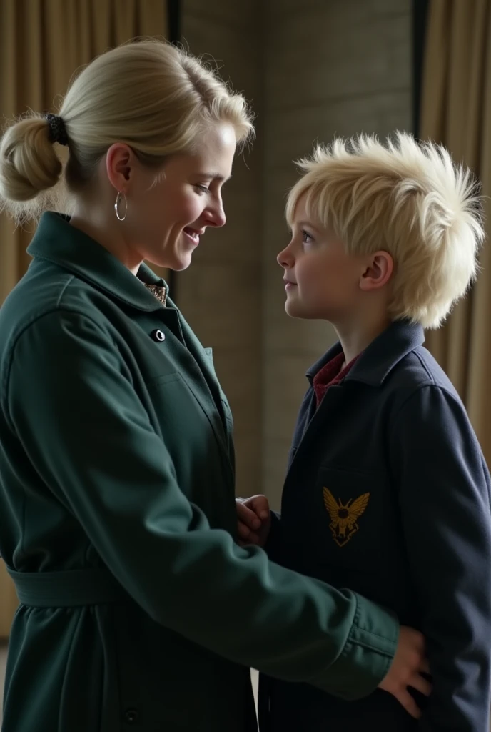 Image of young Draco Malfoy being cared for by Meredith Grey
