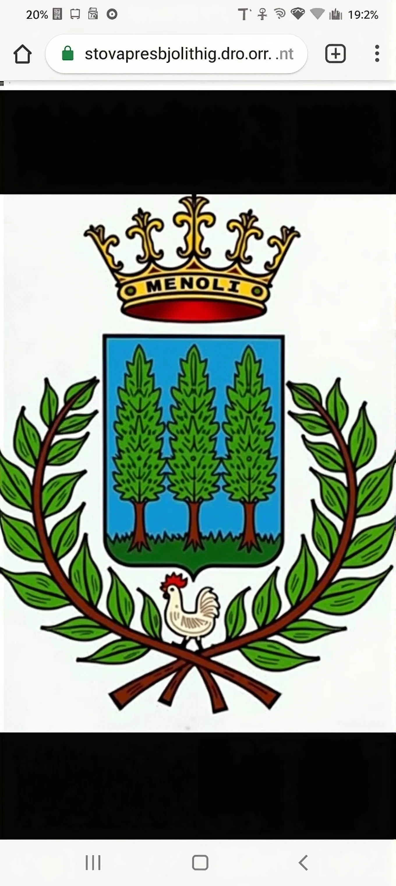 Place the word MENOLI on the crown and insert the image of a Nelore bull below the image of the chicken.
