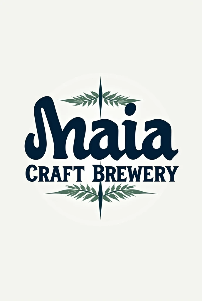What a cool idea for a logo! Here is a prompt you can use to generate the image you described:

**Prompt para a logo:**

"Create an impactful logo with the name &#39;Maia&#39; as the main element. The font must have a Viking aesthetic, with slightly curved letters. Below the main name, include the phrase &#39;Craft Brewery&#39; in small font. Use a color palette in shades of blue and white. Add two sprigs of barley next to the phrase &#39;Craft Brewery&#39; to complete the design."

Com esse prompt, you will be able to clearly convey your vision for the creation of the logo! If you need anything else, just let me know!