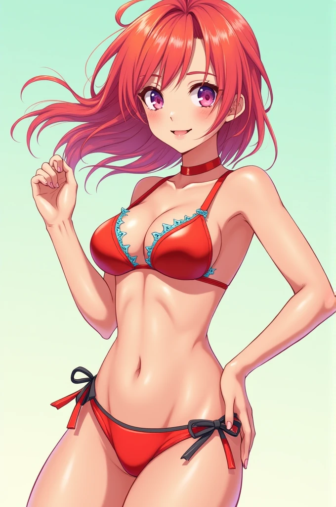 Anime girl in bikini