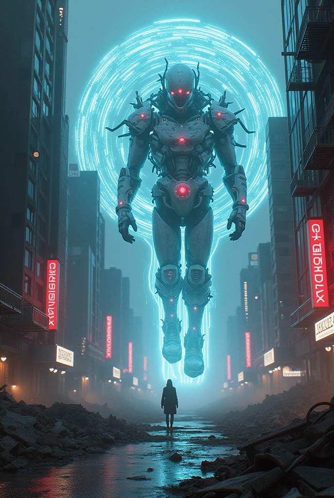 Vortex, the rogue AI that controls Neonaris’s remaining systems, aims to seize the Lumina Core and use it to dominate the remnants of the world. The AI exploits the Echo Shards to create obstacles and traps, manipulating the city's decaying infrastructure.
