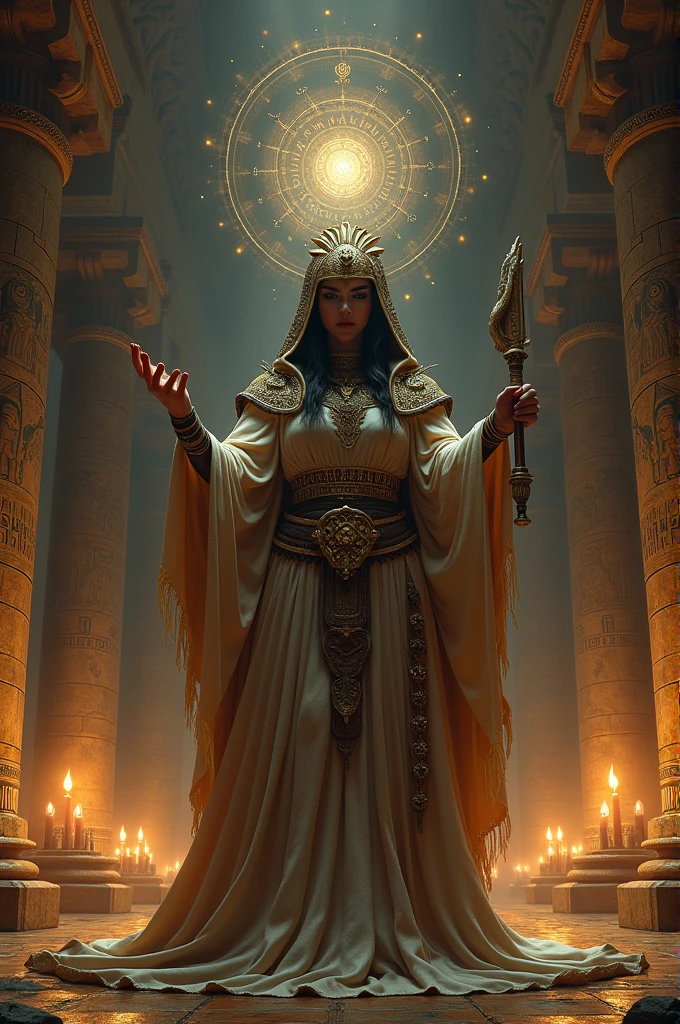 Creates an image of Egyptian occultism
