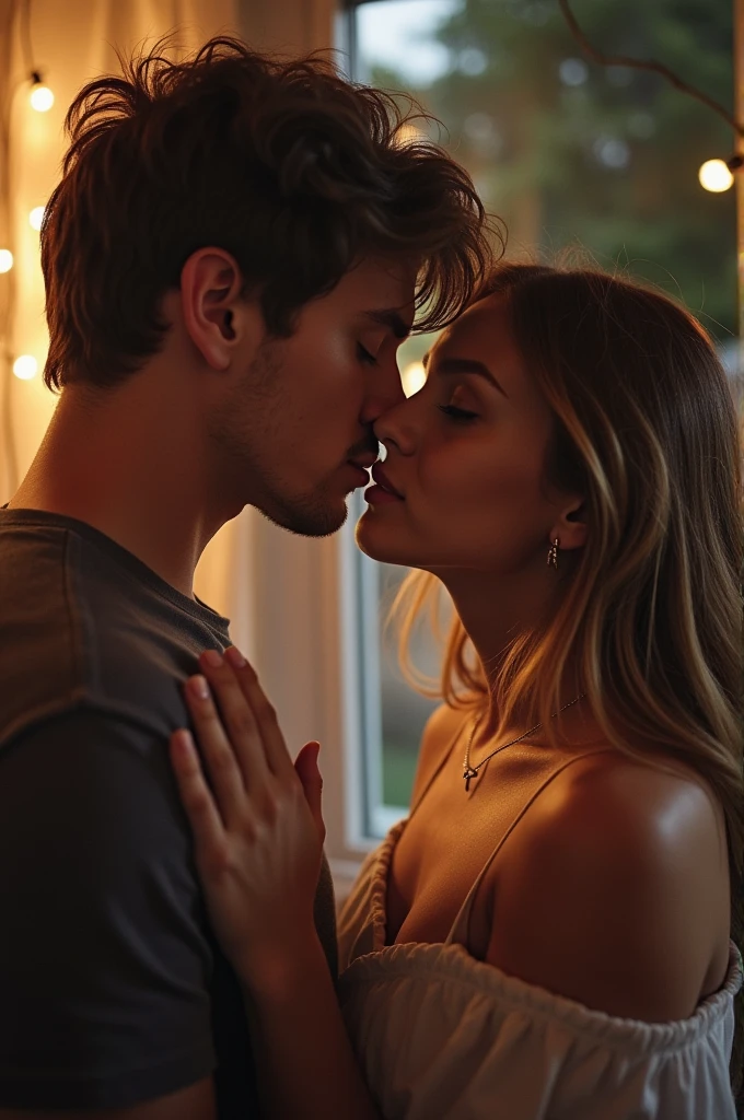 A 19 year old white woman masturbating an 18 year old white boy 