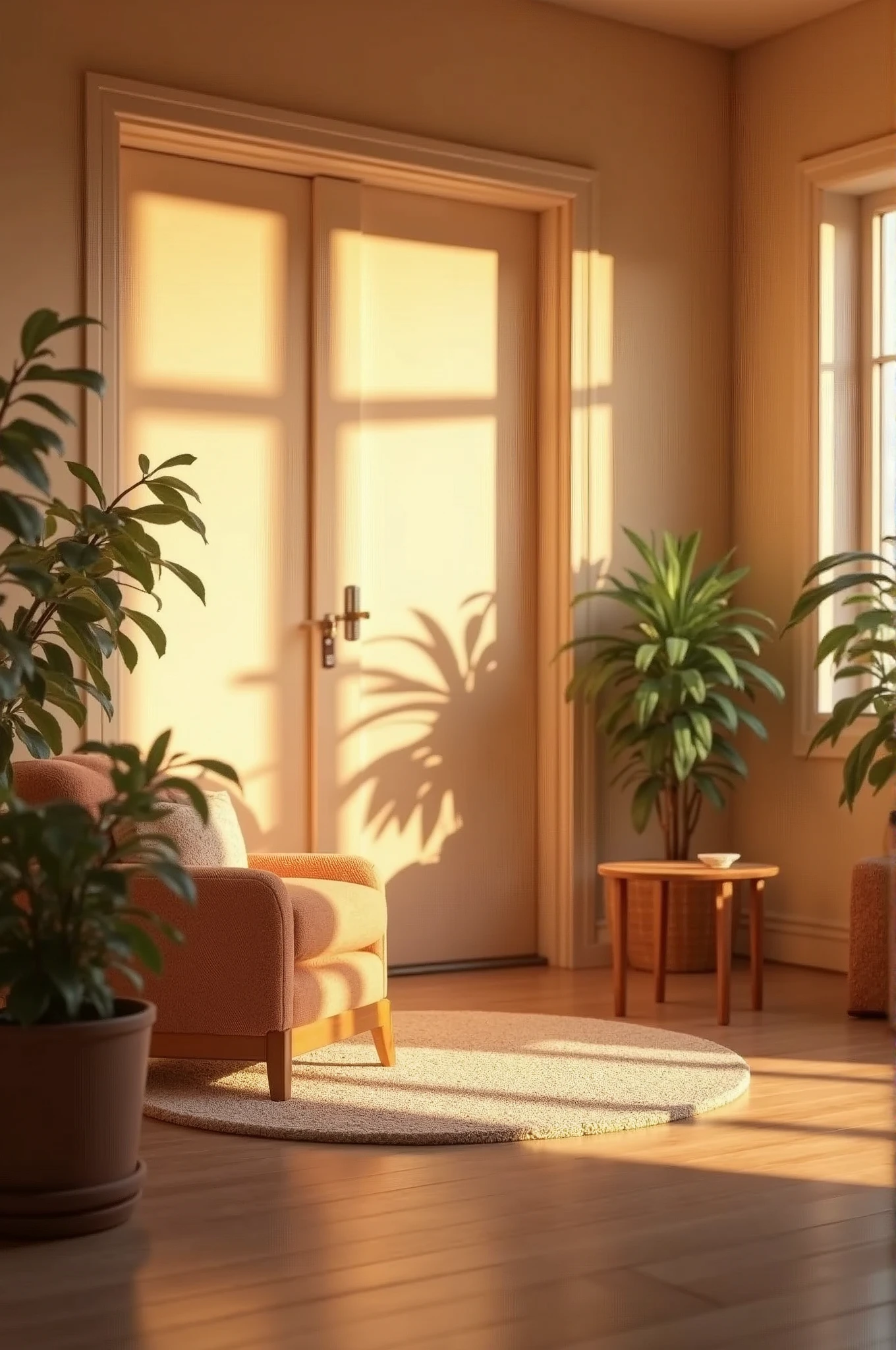Warm background for video recording 