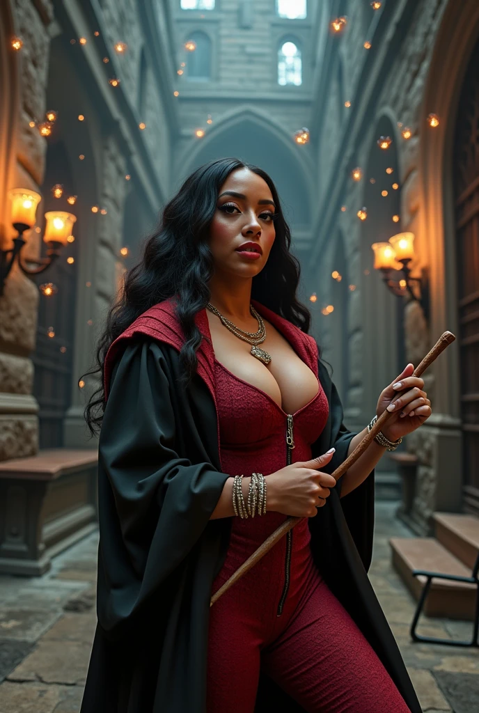 Cardi B with a theme of the magical world of Harry Potter