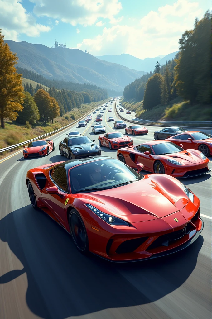 Cars on highway 