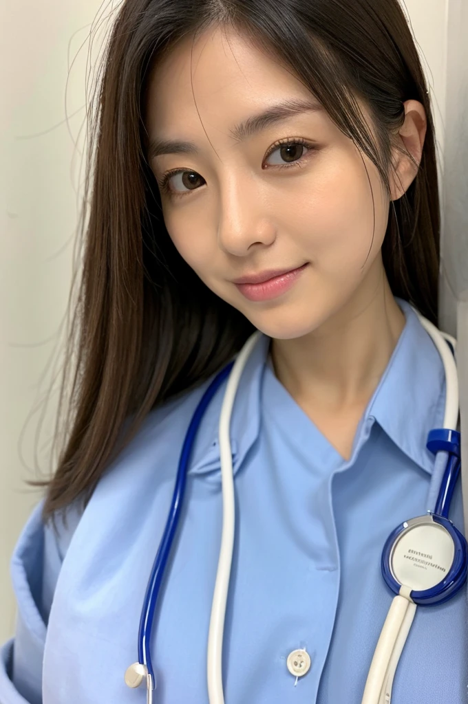 ((Highest quality)), ((masterpiece)), (detailed),Perfect Face,Japanese,Female doctor,White