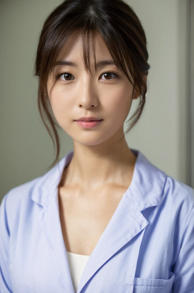 ((Highest quality)), ((masterpiece)), (detailed),Perfect Face,Japanese,Female doctor,White