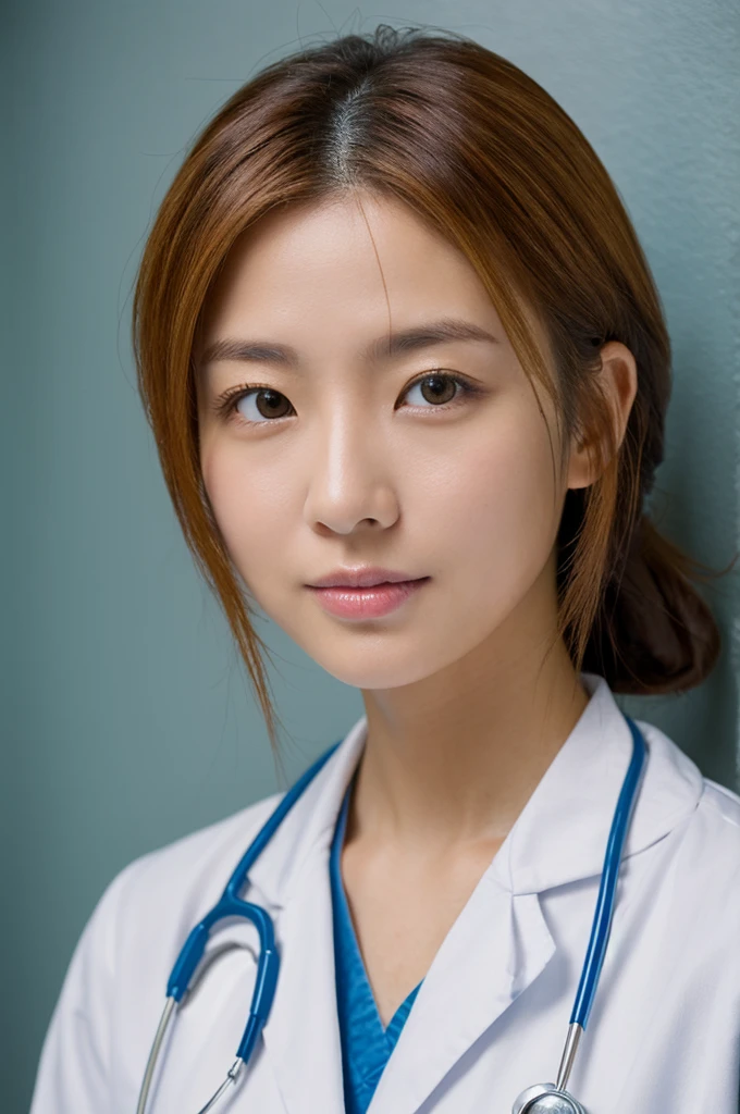 ((Highest quality)), ((masterpiece)), (detailed),Perfect Face,Japanese,Female doctor,White