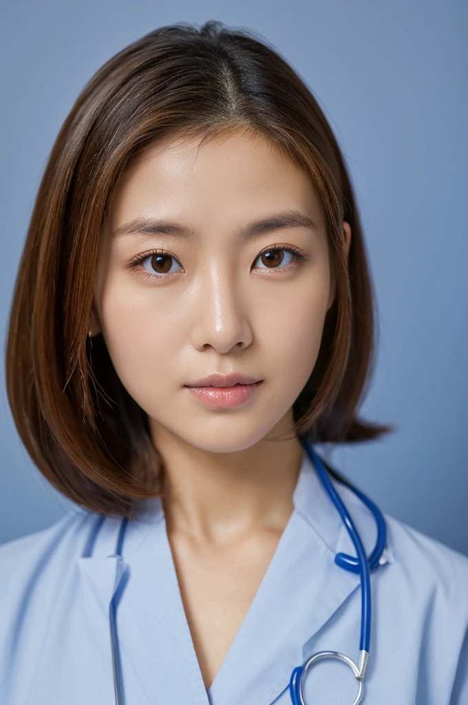 ((Highest quality)), ((masterpiece)), (detailed),Perfect Face,Japanese,Female doctor,White