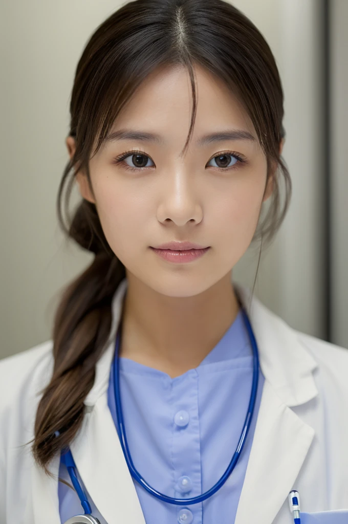 ((Highest quality)), ((masterpiece)), (detailed),Perfect Face,Japanese,Female doctor,White