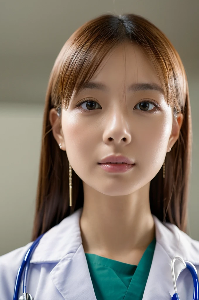((Highest quality)), ((masterpiece)), (detailed),Perfect Face,Japanese,Female doctor,White