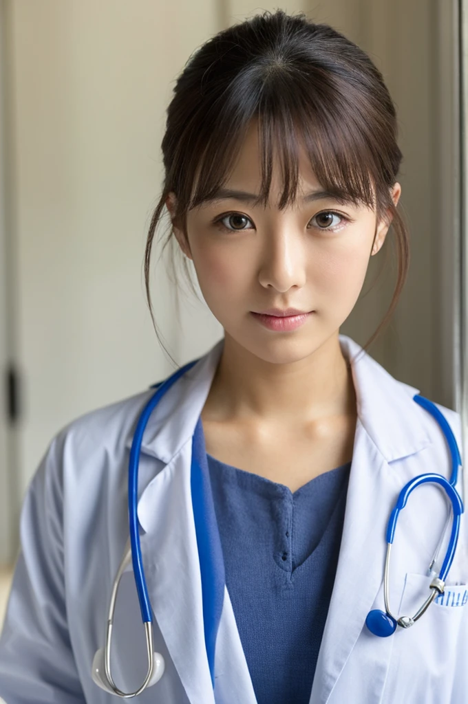 ((Highest quality)), ((masterpiece)), (detailed),Perfect Face,Japanese,Female doctor,White