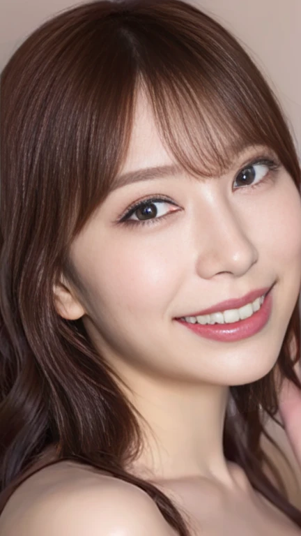 (Highest quality、8k、Award-winning works、Ultra-high resolution)、One beautiful woman、(Wearing a shiny tight swimsuit)、(blonde:1.1)、Bright color contacts、Perfect Makeup、Bright and shiny lipstick、(Very heavy makeup:1.2)、(Deep pink around the eyes:1.1)、Beautiful bright eyeshadow、Heavy makeup around the eyes、(Huge breasts:1.2)、very long wavy hair、(Romantic affection:1.1)、The best smile he had when he saw me、(Many of them emphasize the body line..:1.1)、(Strongly blurred vibrant Harajuku city background:1.1)、(Strongly blurred background:1.1)、Accurate anatomy、(Ultra-high resolutionの完璧な美しい歯:1.1)、Ultra-high definition beauty face、Ultra HD Hair、Ultra HD Shining Eyes、輝くUltra-high resolutionの美肌、Ultra-high resolutionの艶やかな唇, Very detailed, Nose and mouth,Face Focus, Extreme close up of face,Glossy lips with visible lip wrinkles,Perfect Lips