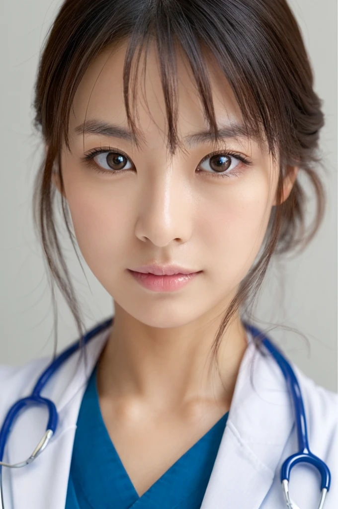 ((Highest quality)), ((masterpiece)), (detailed),Perfect Face,Japanese,Female doctor,White
