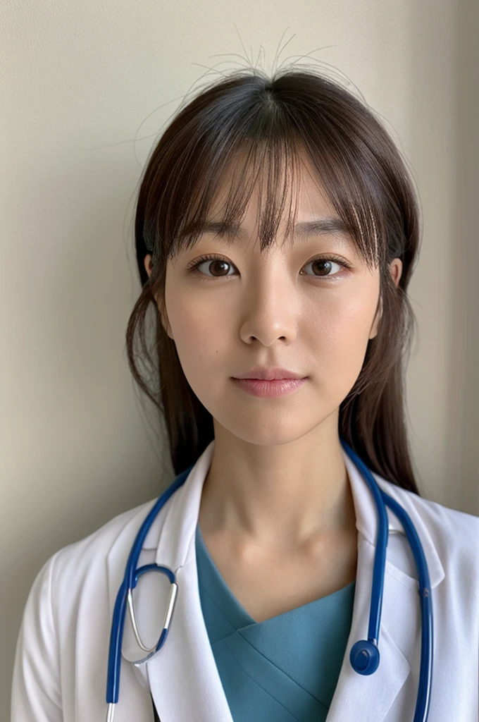 ((Highest quality)), ((masterpiece)), (detailed),Perfect Face,Japanese,Female doctor,White