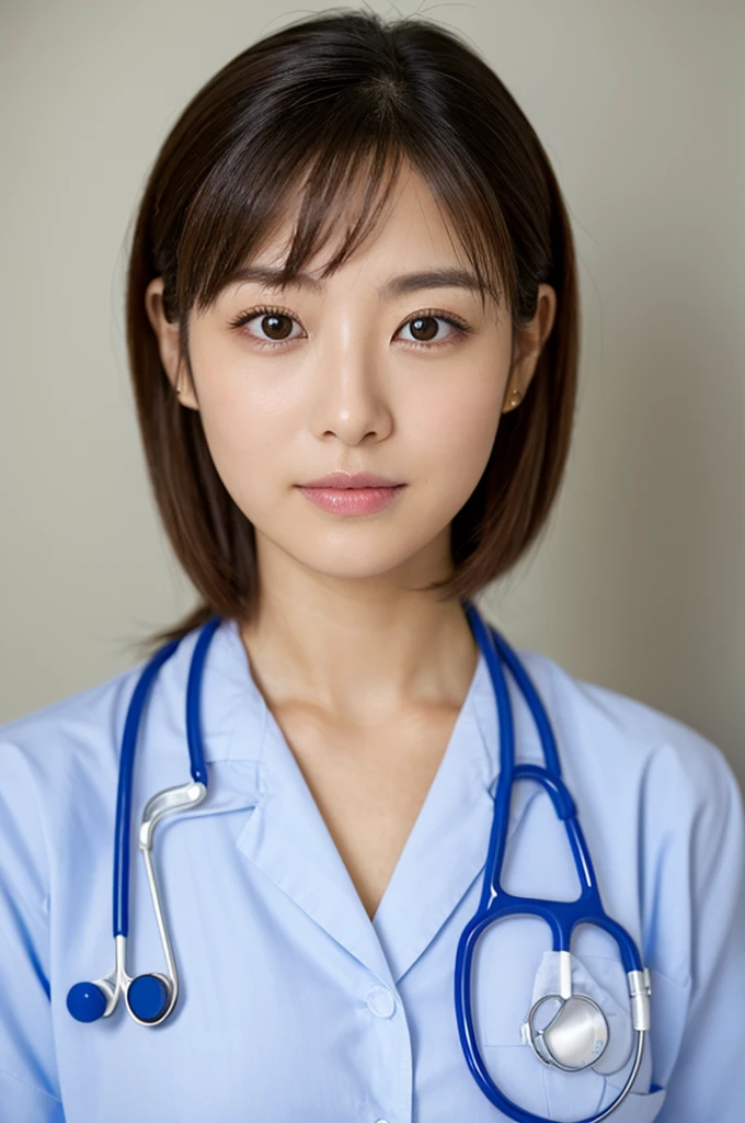 ((Highest quality)), ((masterpiece)), (detailed),Perfect Face,Japanese,Female doctor,White