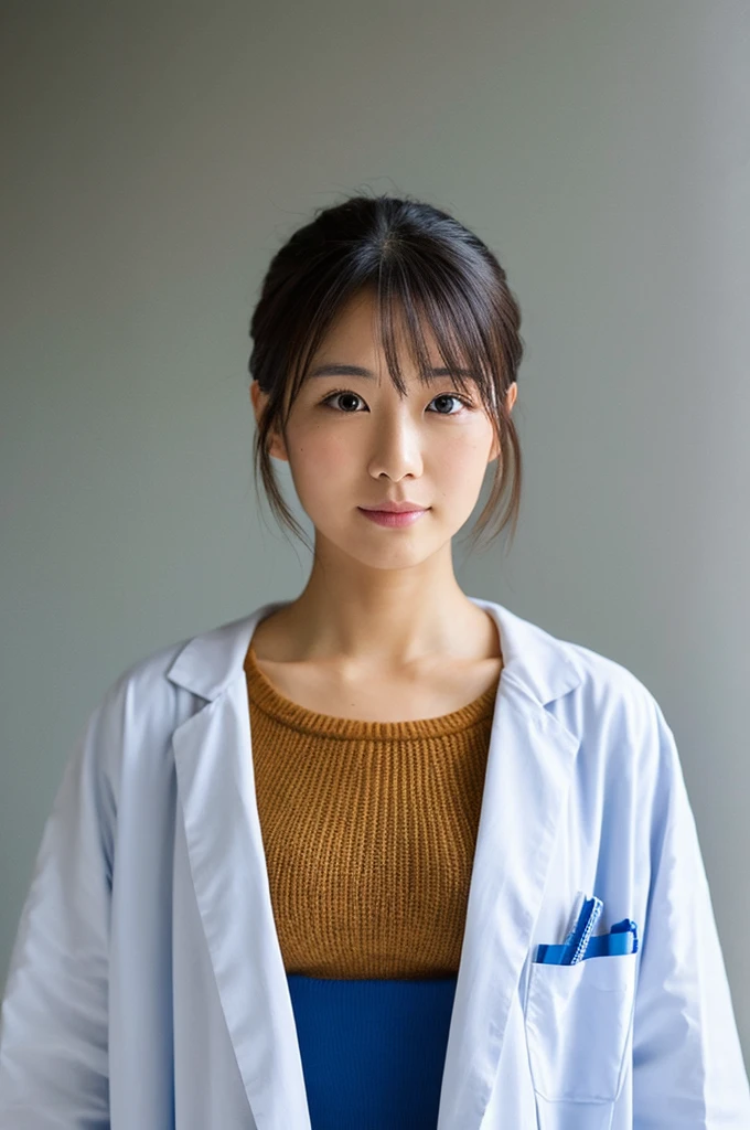 ((Highest quality)), ((masterpiece)), (detailed),Perfect Face,Japanese,Female doctor,White