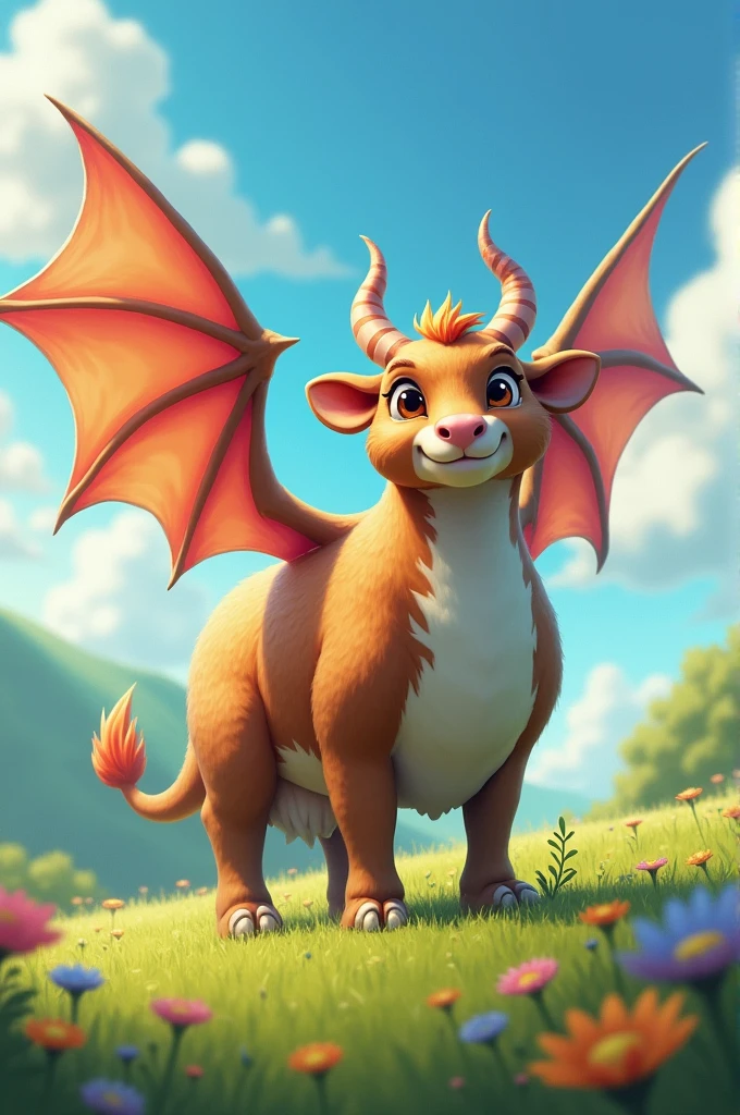A cow rabbit dragon