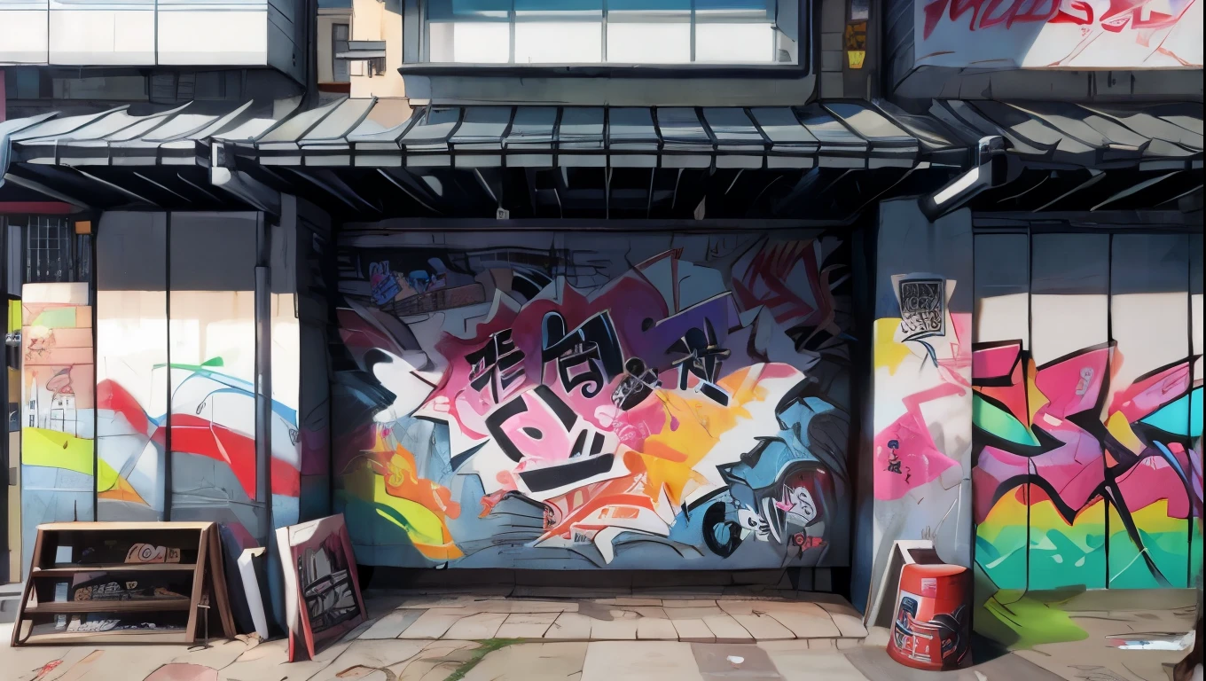 No one here、Graffiti wall