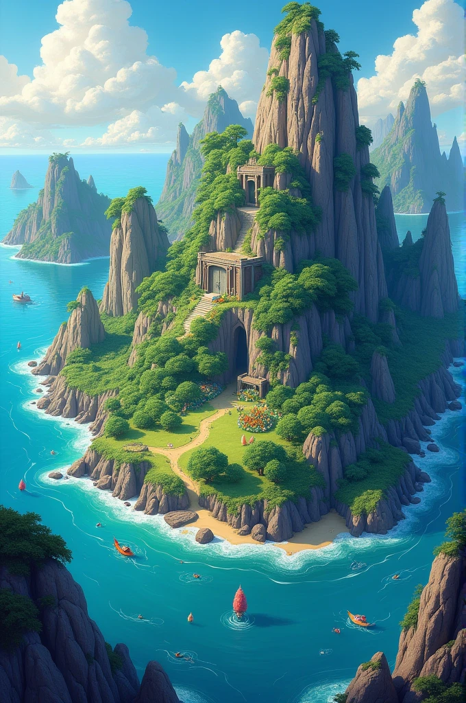 Random island illustration
