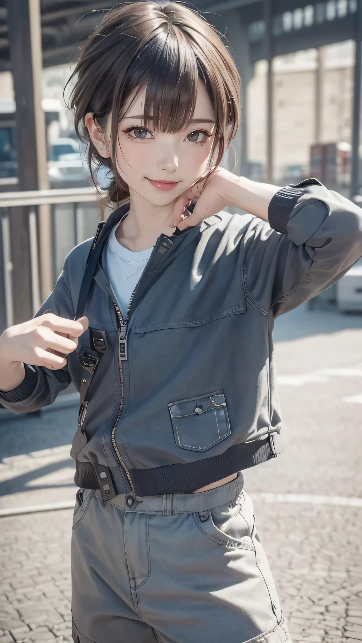 (random boyish fashion),(random Active pose),(random hairstyle),(Highest image quality, (8K), Ultra-realistic, Best Quality, High quality, High Definition, high quality texture, high detailing, Beautiful detailed, fine detailed, extremely details CG, Detailed texture, realistic representation of face, masterpiece, presence)