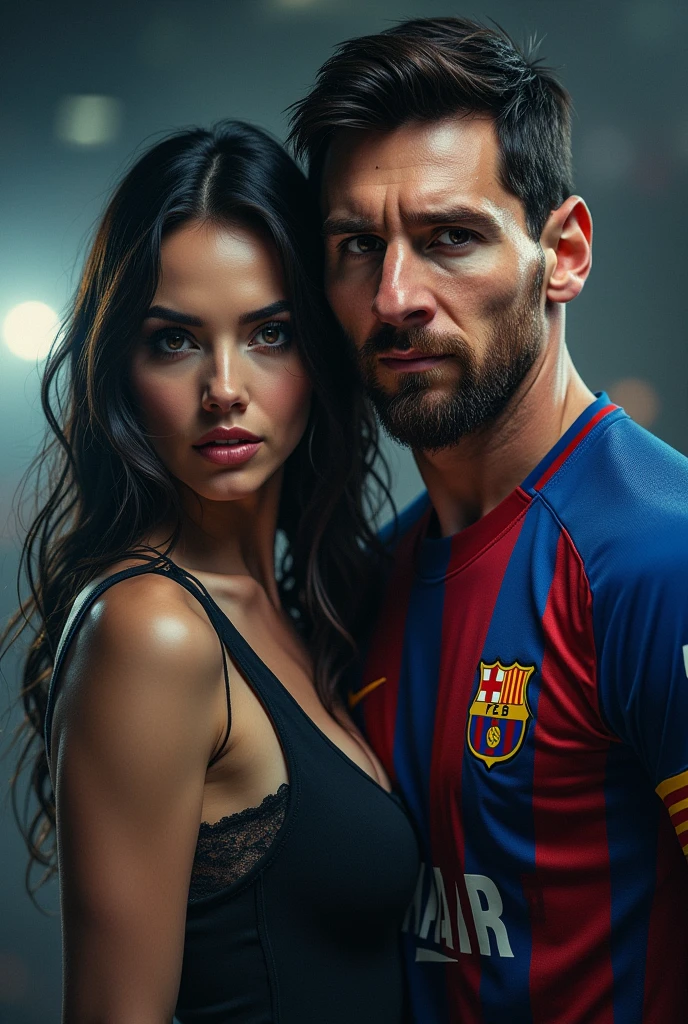 Lana rhoades con Messi 