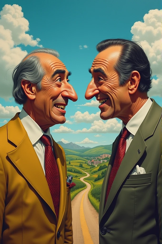 Louis de Funes and Robert de Niro