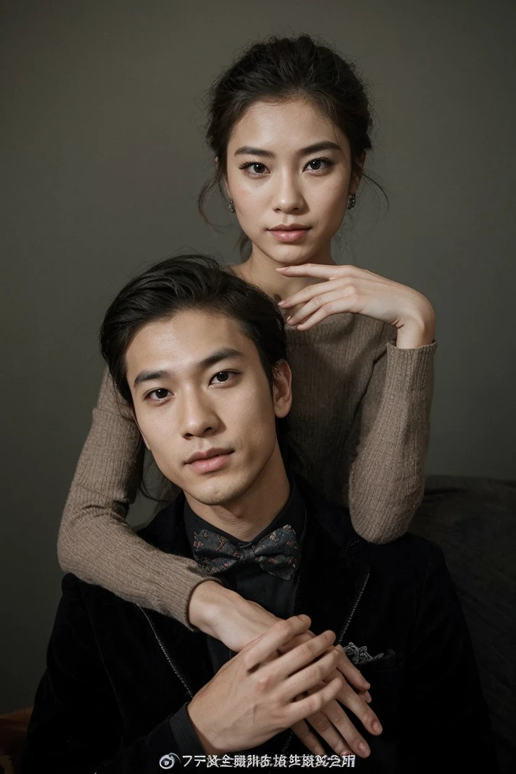 Duo boy and girl asian