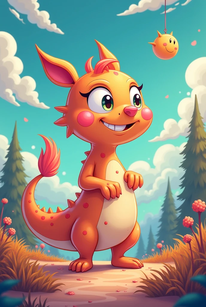 Make a cartoon character that has shapeshifting powers