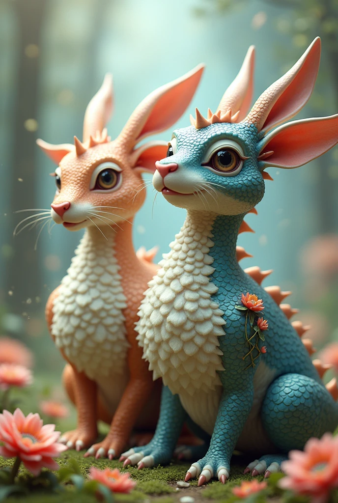 Dragon rabbits with cow breasts