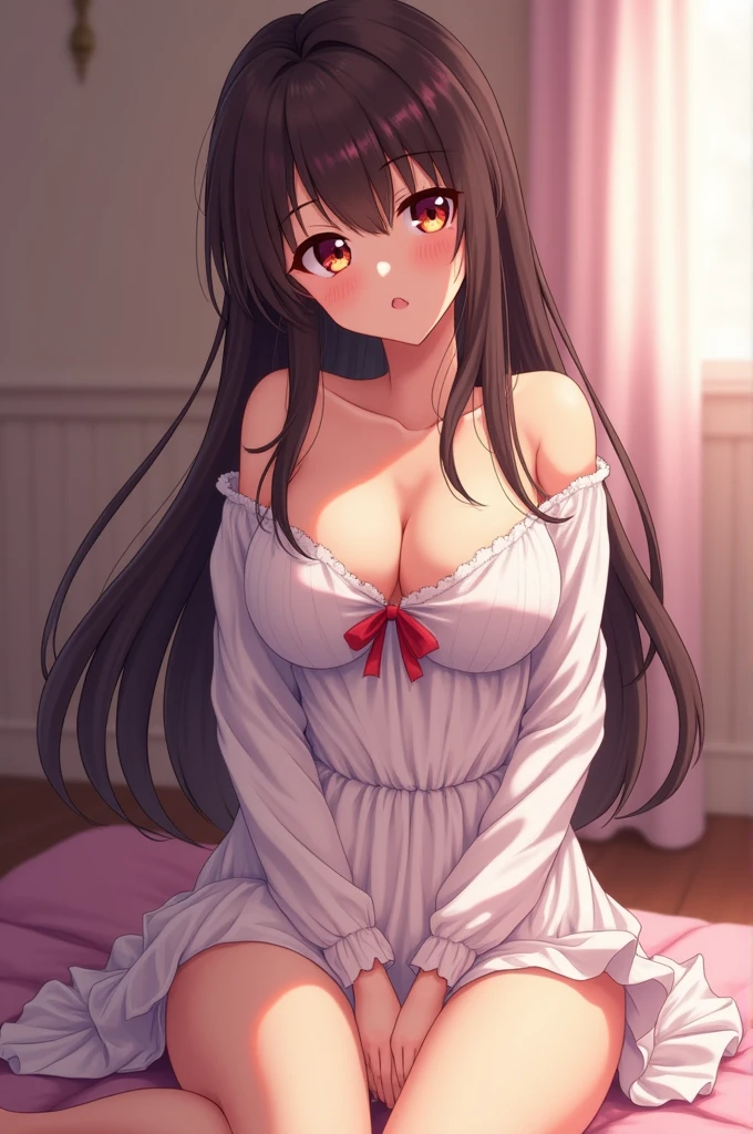 An anime version of a girl getting fucked in the pussy