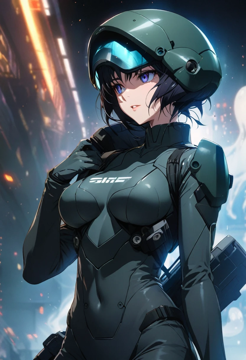 Ghost in the Shell's Motoko inserts a giant sausage into her anus while drinking whiskey in her study
