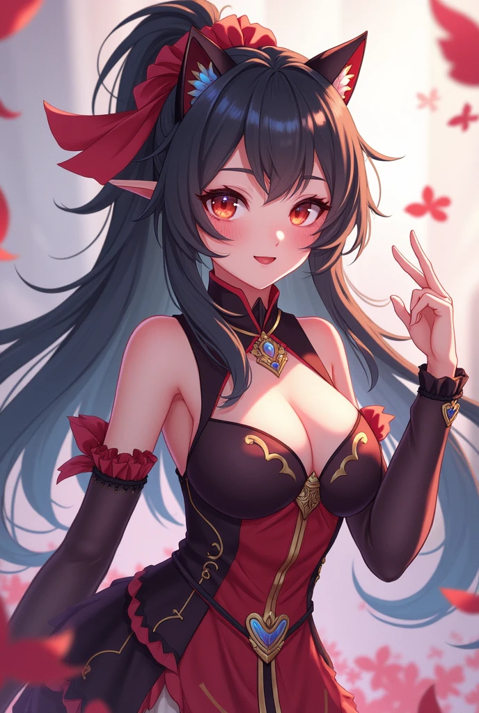 Hu tao a female character from the game genshin impact