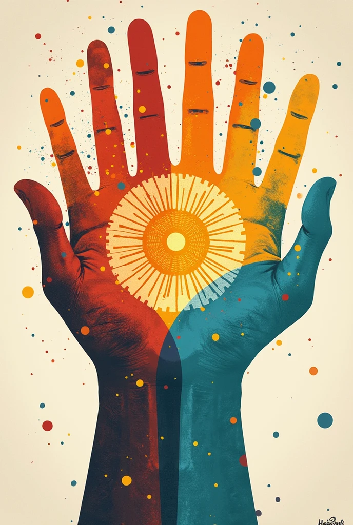 Create a graphic design on the topic of strengthening a culture of peace 