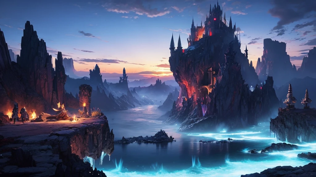 Final Fantasy 6 style　Mystical Music　Demon Continent　scene