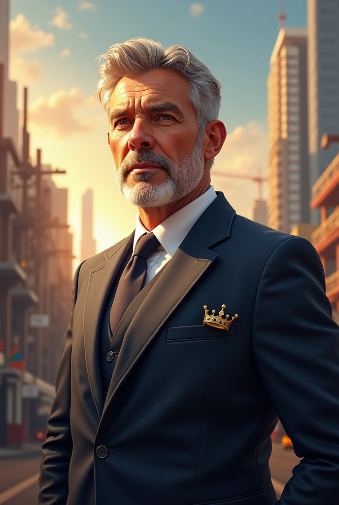 A picturesque of builiding company head. Quater named Michael King 👑 