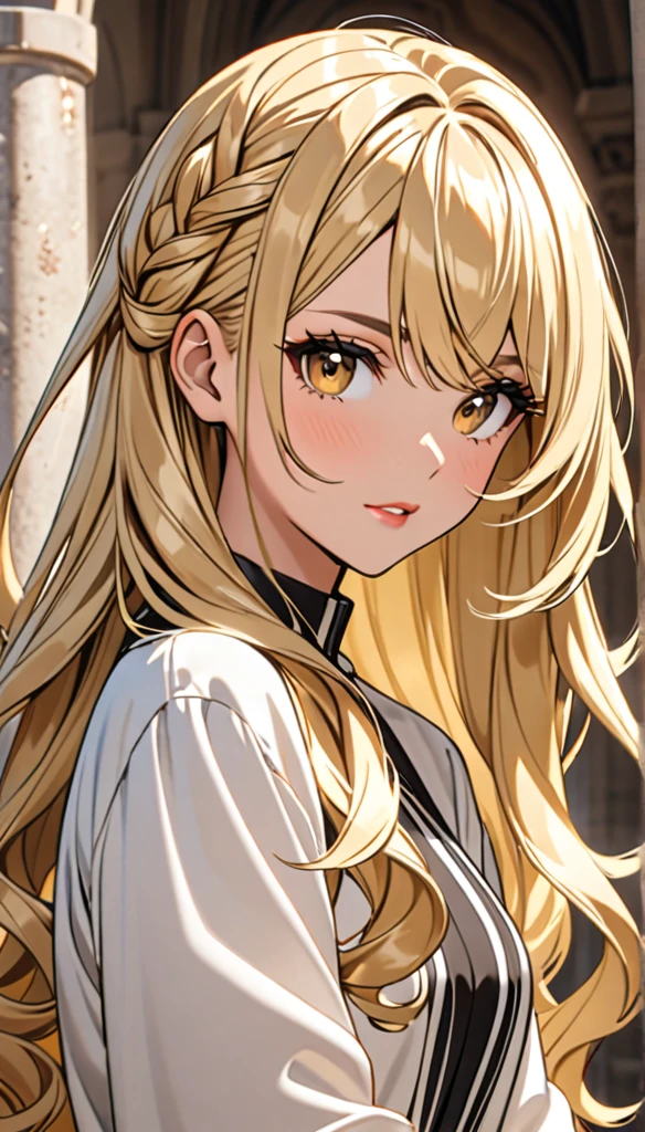 Beautiful and blond styled hair