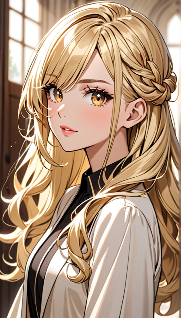 Beautiful and blond styled hair