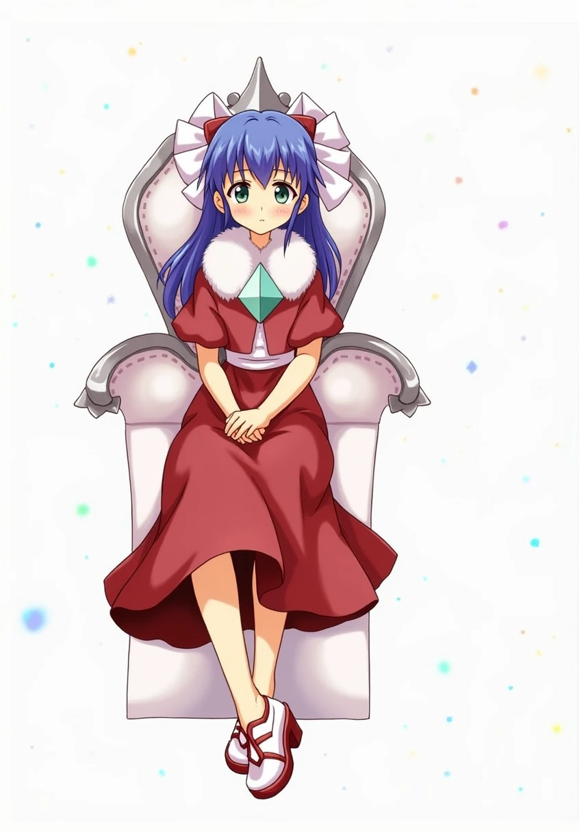 high quality Gemstones Space Background Sitting on the throne