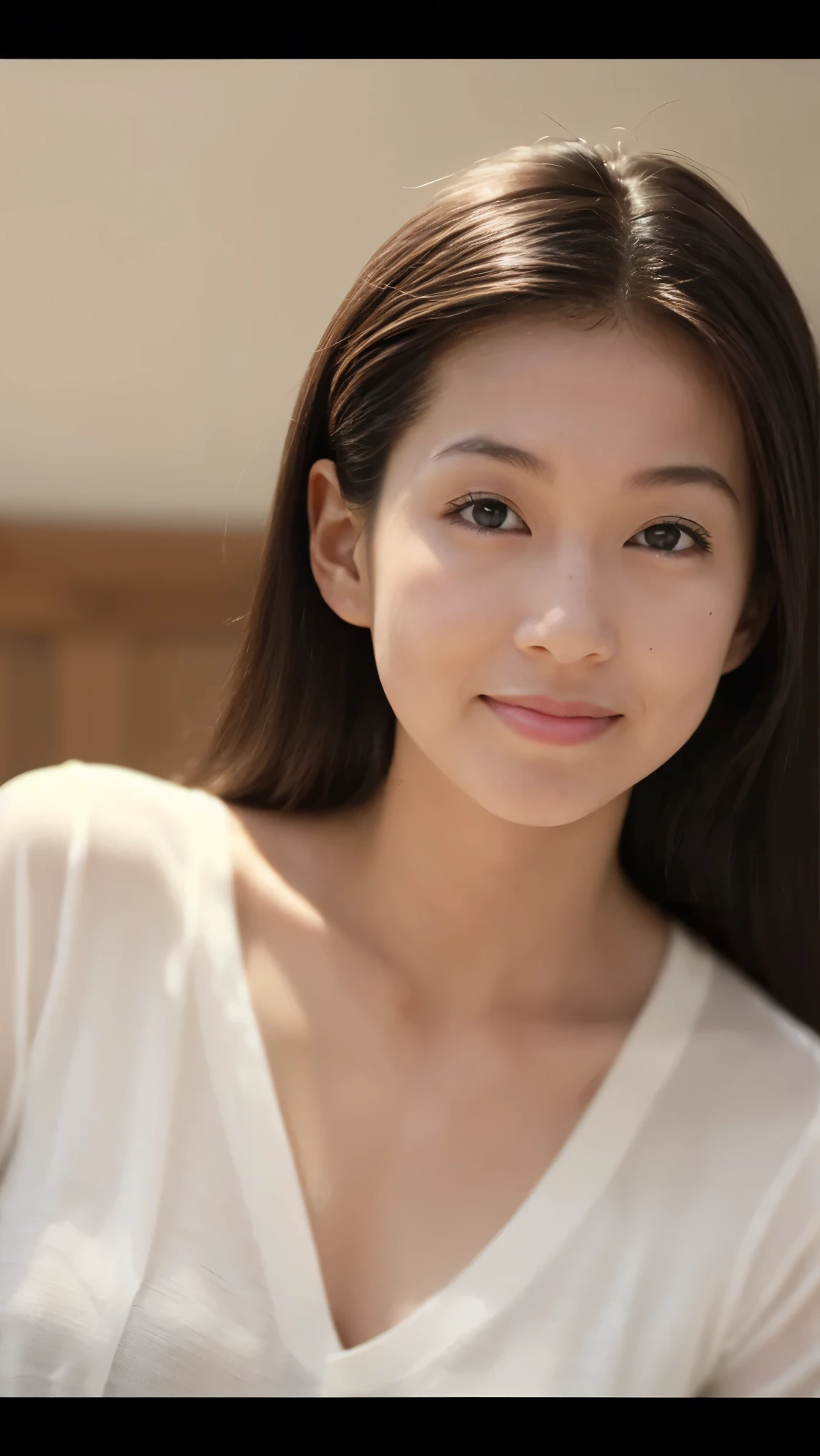 Everything modern:1.66, Cute Japanese Women Photos, smile, 20-year-old, Oil and hair palm for one-length straight hair:1.55, (photo Realistic:1.4), (hyper Realistic:1.4), (Realistic:1.3), (Smoother lighting:1.05), (Improving the quality of cinema lighting:0.9), 32K, 1 girl,20-year-oldの女の子, Realistic lighting, Backlight, The light shines on your face, Ray Tracing, (Bright light:1.2), (Improvement of quality:1.4), (Highest quality Realistic textured skin:1.4), fine grain, Detailed face,(smile:0), (Emphasis on face close-up:1.3), (Enhances the beauty of skin texture:1.1),((Extremely precise and accurate anatomy:1.0)), (Enhances the beauty of skin texture:1.1), Clean and glowing skin, mesh, thin:1.2, (Realistic:1.3), Realisticなライティング, (Smoother lighting:1.05), 32K, One Japanese woman, fine grain, Detailed face, (Film Grain:1.1),(Accentuates body lines:1.1), High resolution, Natural look, Kind eyes, Improves hair quality, Delicate light and shadow, Transparent muscles, Graceful pose, Beautiful Eyes, Sharp details, Soft light reflection, Beautiful contours, Delicate skin tone, Fine hair texture,Cute Japanese Women Photos,