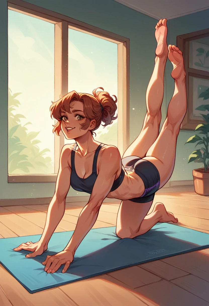 Sexy pose, yoga