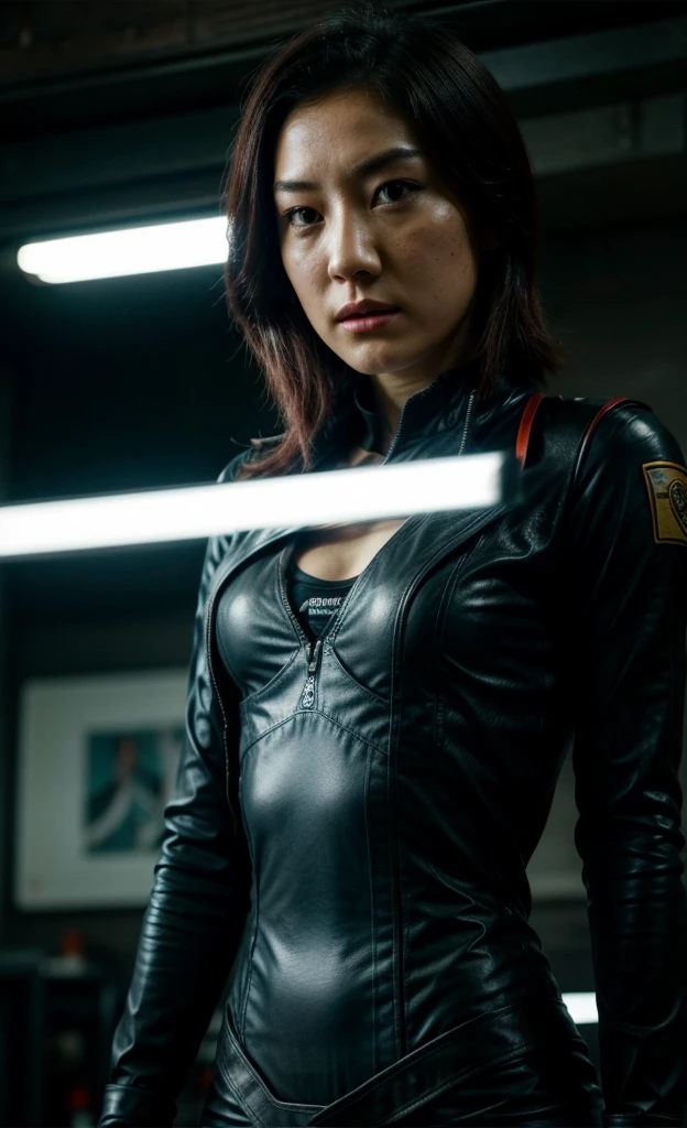 Natasha Liu Bordizzo as Sabine Wren, neckline, expressive eyes, focus on eyes,