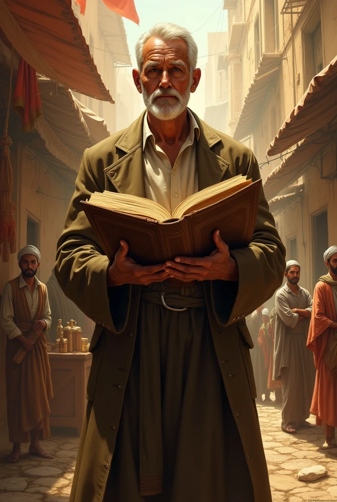 Create a pathros image of the work The Greatest Salesman in the World