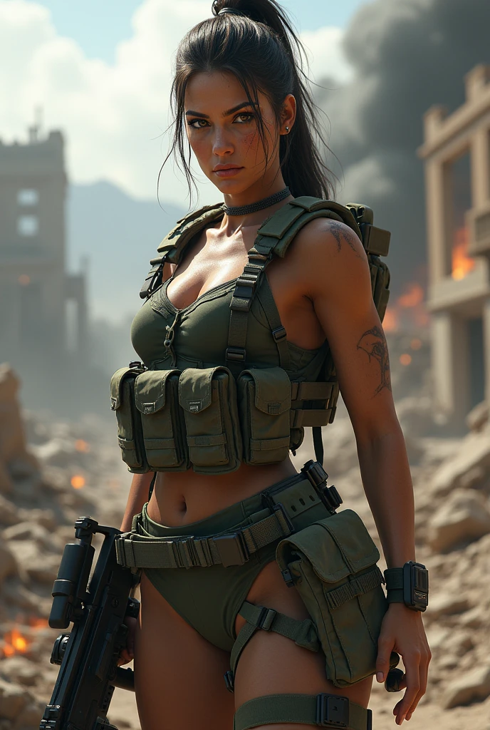 Hot female soldier