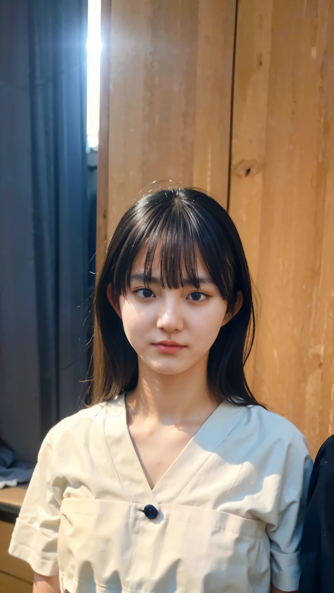 Everything modern:1.66, Cute Japanese Women Photos, smile, 20-year-old, Oil and hair palm for one-length straight hair:1.55, (photo Realistic:1.4), (hyper Realistic:1.4), (Realistic:1.3), (Smoother lighting:1.05), (Improving the quality of cinema lighting:0.9), 32K, 1 girl,20-year-oldの女の子, Realistic lighting, Backlight, The light shines on your face, Ray Tracing, (Bright light:1.2), (Improvement of quality:1.4), (Highest quality Realistic textured skin:1.4), fine grain, Detailed face,(smile:0), (Emphasis on face close-up:1.3), (Enhances the beauty of skin texture:1.1),((Extremely precise and accurate anatomy:1.0)), (Enhances the beauty of skin texture:1.1), Clean and glowing skin, mesh, thin:1.2, (Realistic:1.3), Realisticなライティング, (Smoother lighting:1.05), 32K, One Japanese woman, fine grain, Detailed face, (Film Grain:1.1),(Accentuates body lines:1.1), High resolution, Natural look, Kind eyes, Improves hair quality, Delicate light and shadow, Transparent muscles, Graceful pose, Beautiful Eyes, Sharp details, Soft light reflection, Beautiful contours, Delicate skin tone, Fine hair texture,Cute Japanese Women Photos,
