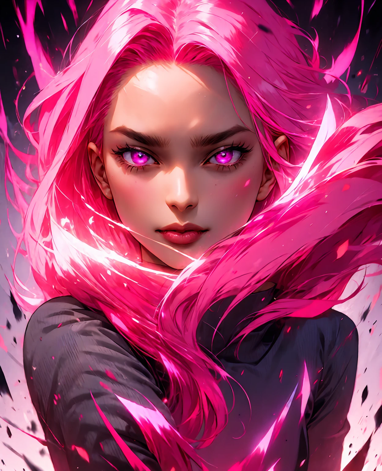 masterpiece, best quality, pink hair, pink eyes,, masterpiece, best quality,