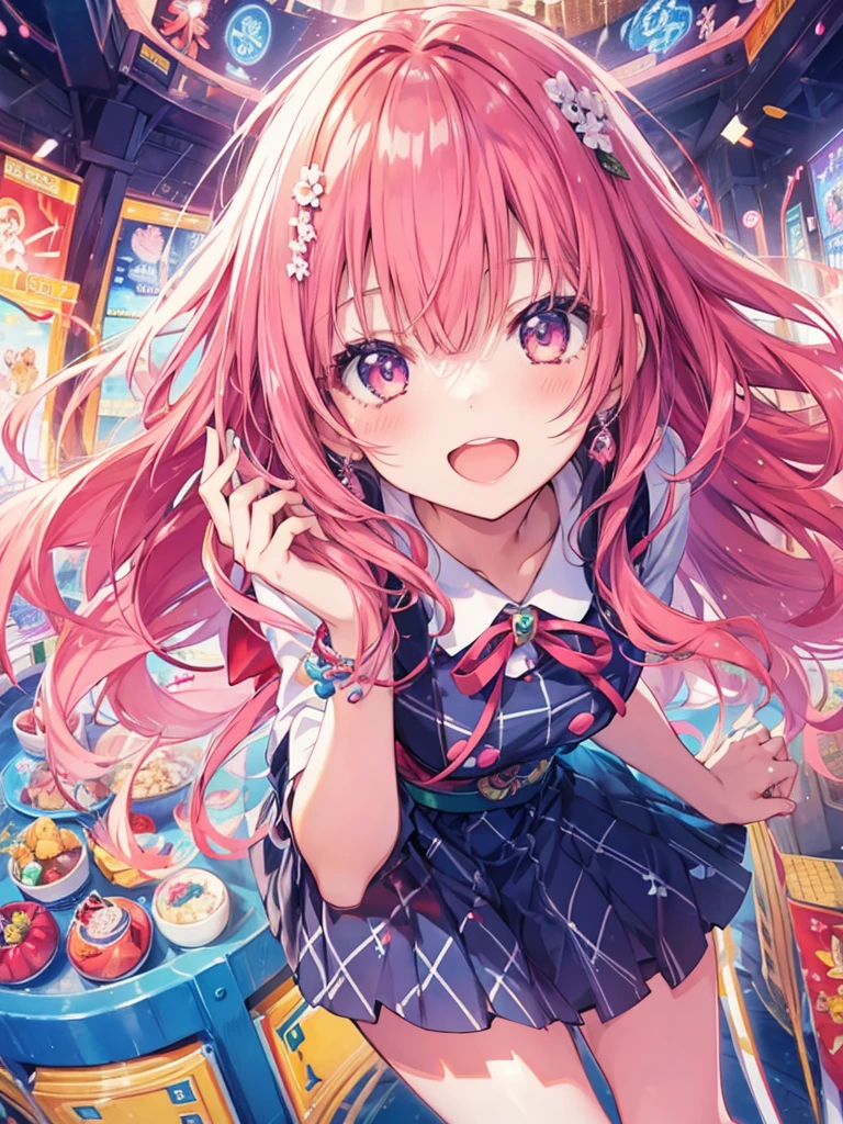 Pachinko Girl masterpiece, Highest quality, Very detailed, High resolution, Japanese anime,One girl, (White skin:1.2),